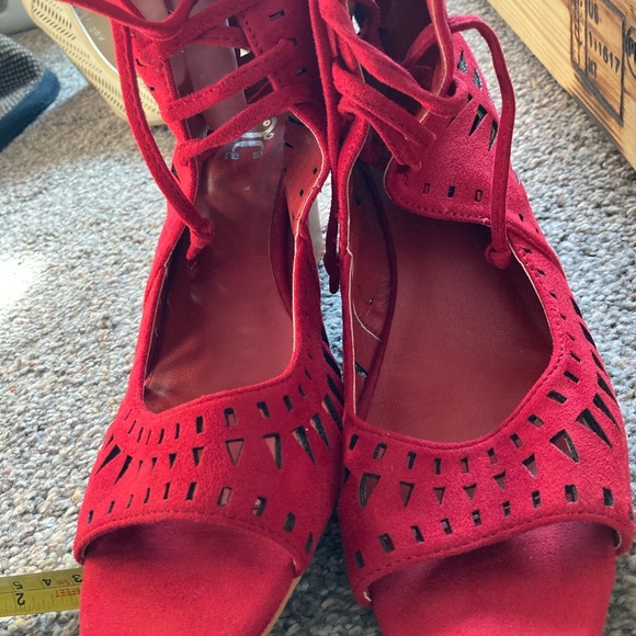 Gorgeous red JC wedge heel shoes size 9 - Picture 11 of 11